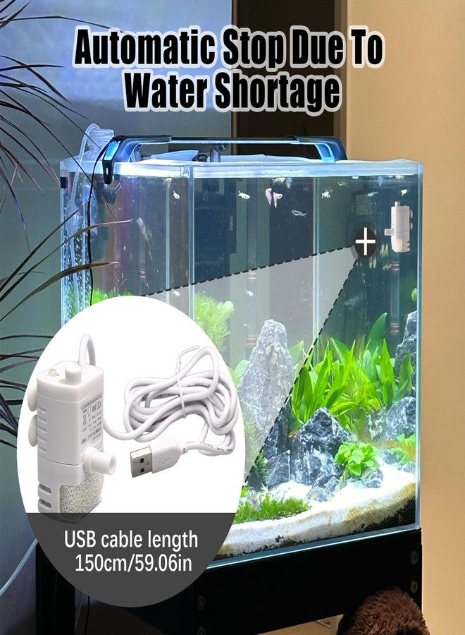 Flylin Pet Water Fountain Water Pump, DC 5V USB Water Pump with LED Light Brushless Pet Water Dispenser Pump - Image 4